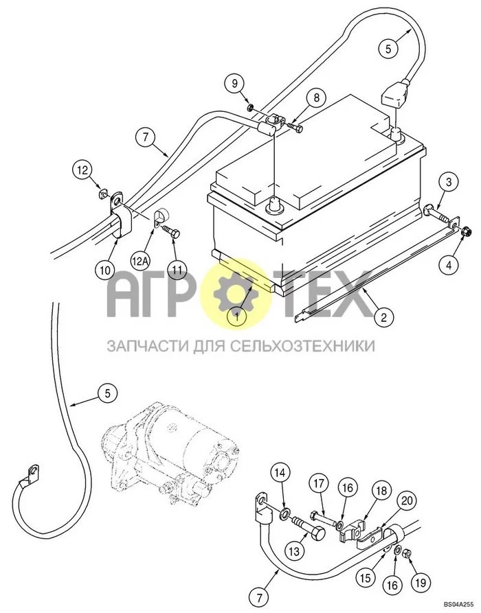 04-04 - КАБЕЛИ ДЛЯ АККУМУЛЯТОРНЫХ БАТАРЕЙ (№14 на схеме)