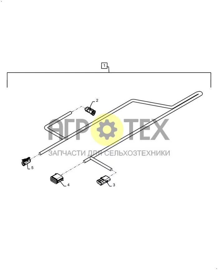 55.516.AE[01] - ROW UNIT SEED SENSOR HARNESS STANDARD ; (Var) P45C09EB, P45D09EB, P45E09EB, P45F09EB, P45G09EB, P45H09EB, P55A09EB, P55B09EB, P55C09EB, P55D09EB, P55E09EB, P65A09EB, P65B09EB, P65C09EB, P65D09EB (№2 на схеме)