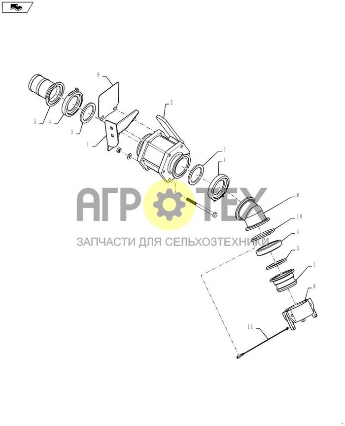 09-065 - FILL, 3' PLUMBING ASSEMBLY (№10 на схеме)