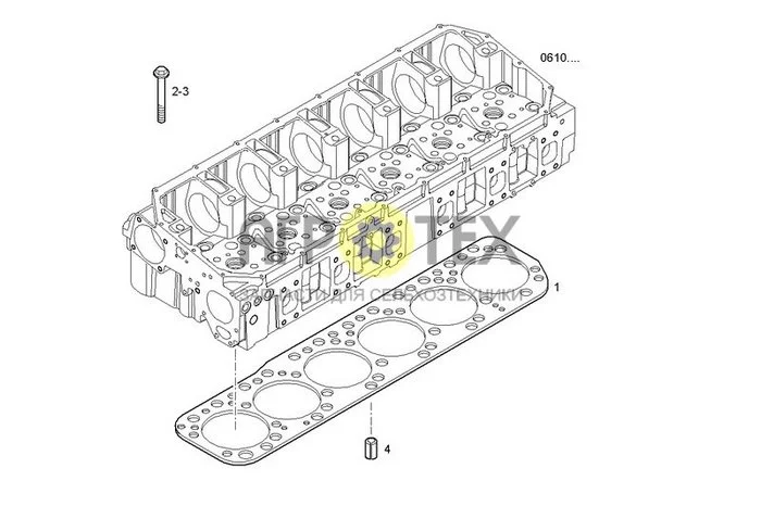 0604.002 - ПРОКЛАДКА ГОЛОВКИ ЦИЛИНДРОВ (№4 на схеме)
