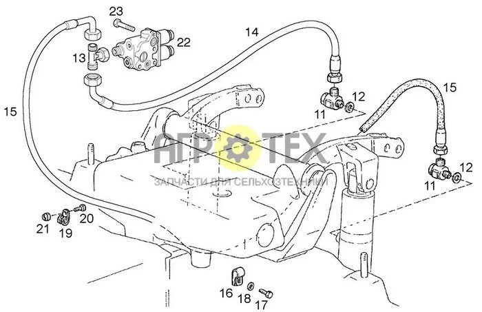 08-20[01] - HYDRAULIC CIRCUIT - JIB CYLINDER / EHR (№20 на схеме)