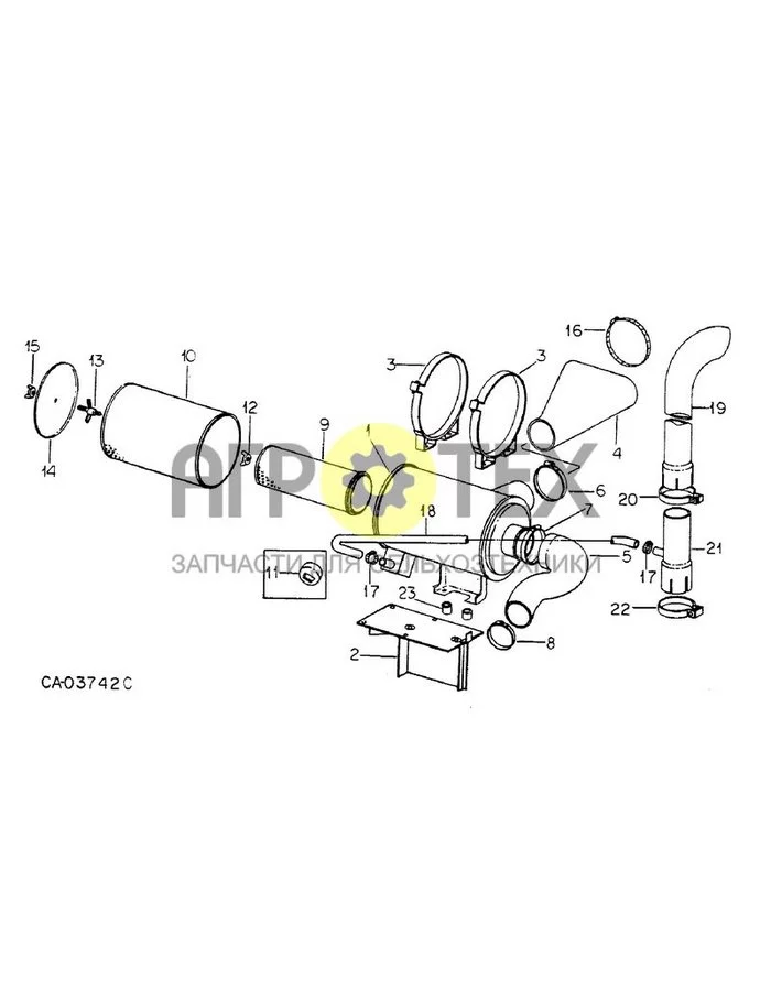 12-03 - POWER, AIR CLEANER AND EXHAUST CONNECTIONS (№0 на схеме)