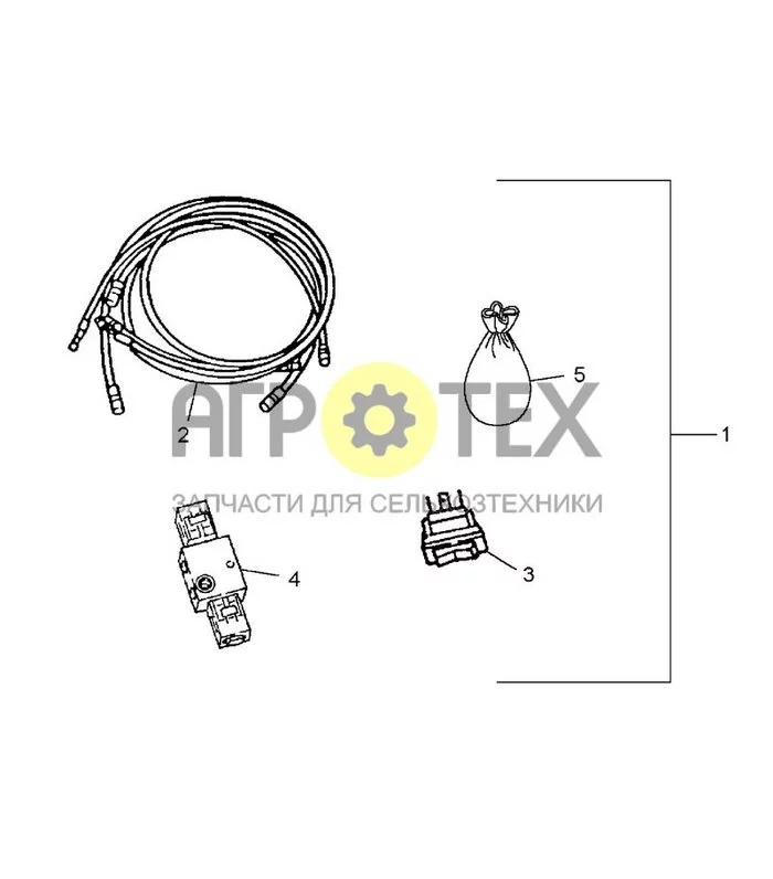 3.05 - ПРИСПОСОБЛЕНИЕ ДЛЯ ПЕРЕМЕЩЕНИЯ ЖАТКИ, WDX901, 1101 и 1701 (№4 на схеме)