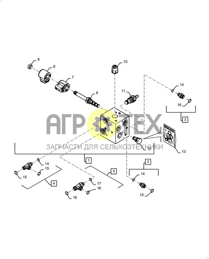 35.415.AA[01] - КЛАПАН, ТРАНСПОРТЕР, FORE/AFT TILT ; (Var) 425551006, 425552006, 425627006, 425630006, 425631006, 425632006, 425633006, 425639006, 425738006, 425739006 (№3 на схеме)