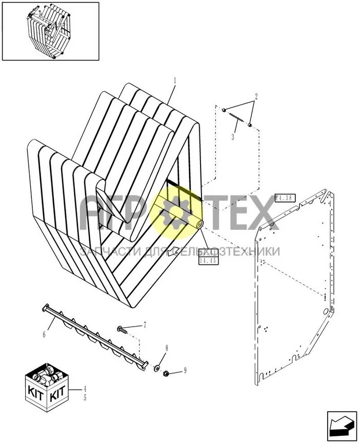 14.05 - LACED CHEVRON BELT (№8 на схеме)