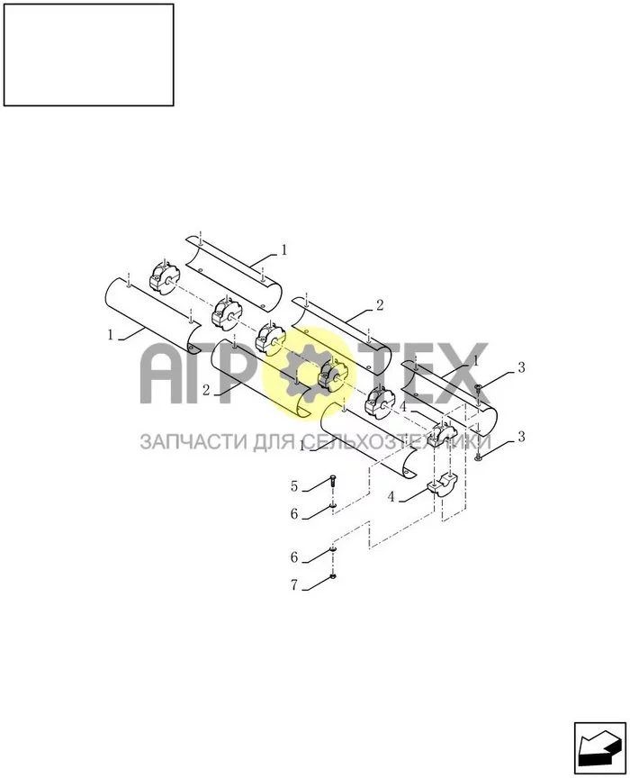 18.87336943[04] - DIA KIT : НАБОР ДЛЯ ВОССТАНОВЛЕНИЯ - ОТ ПШЕНИЦЫ ДО РИСА - ЗУБЬЯ ДИАМЕТРОМ 56 ММ - С РОТАЦИОННЫМ СЕПАРАТОРОМ (№3 на схеме)