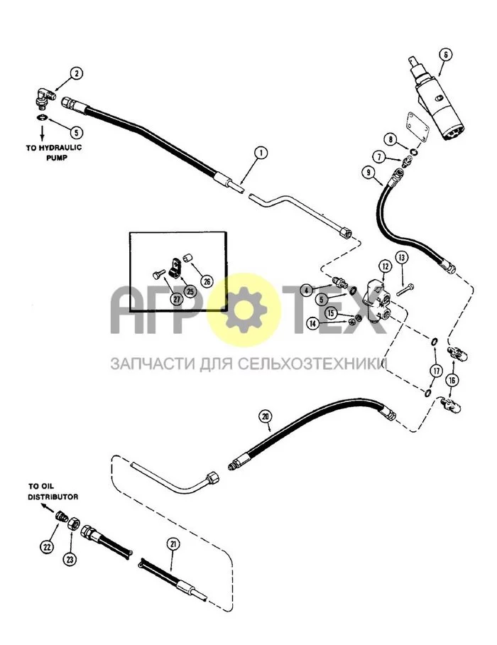 138 - HYDRAULIC STEERING, WITHOUT REAR STEERING (№14 на схеме)