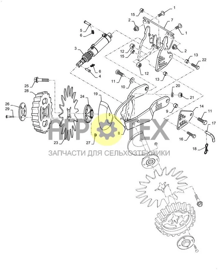 75.200.AF[04] - FLOAT DEPTH BAND RESIDUE MANAGER TINE ; (Var) P45C17EG, P45C17EH, P45C17EL, P45C17EM, P45D17EG, P45D17EH, P45D17EL, P45D17EM, P45E17EG, P45E17EH, P45E17EL, P45E17EM, P45F17EG, P45F17EH, P45F17EL, P45F17EM, P45G17EG, P45G17EH, P45G17EL, P45 (№16 на схеме)