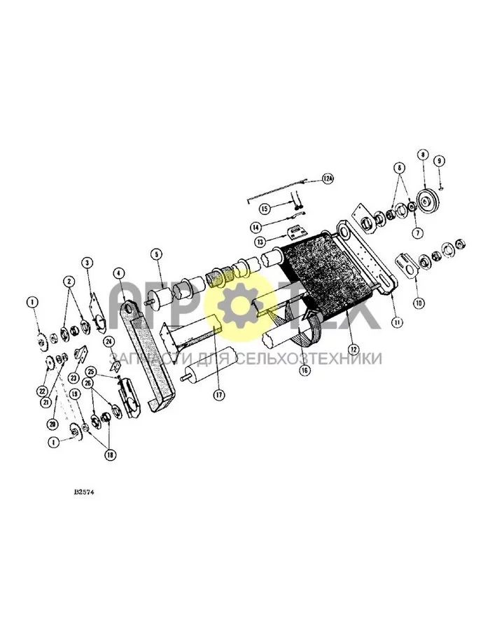 012 - PICKUP CONVEYOR, 4 BELT (№0 на схеме)