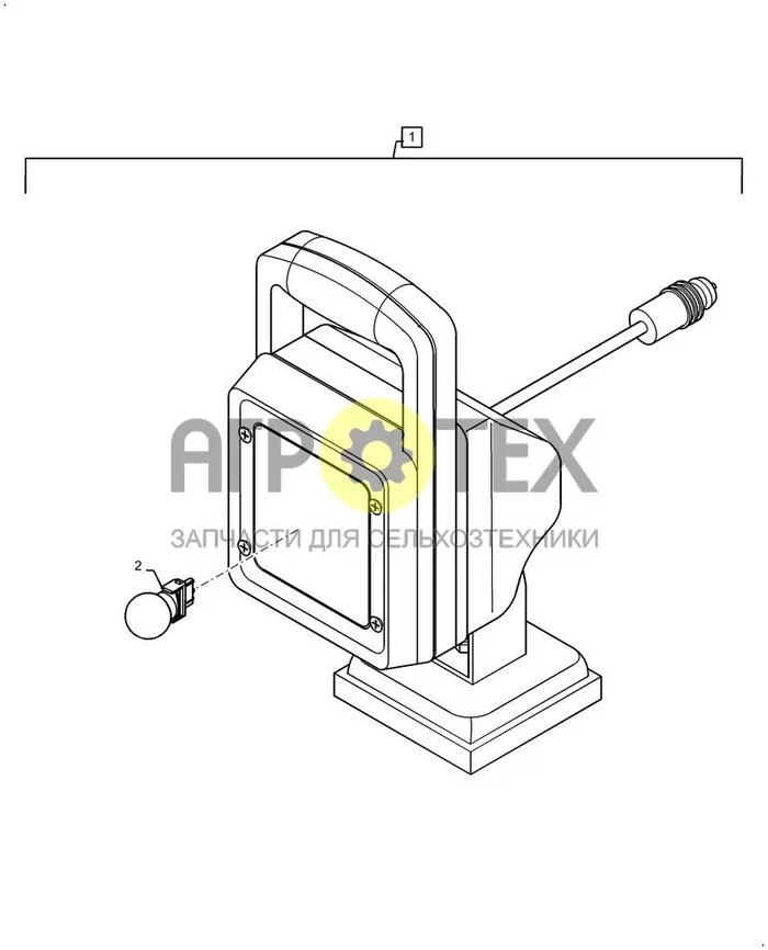 88.100.55[03] - К-Т ДИЛ., ДОП., ФОНАРЬ РАБОЧЕГО ОСВЕЩЕНИЯ (№2 на схеме)