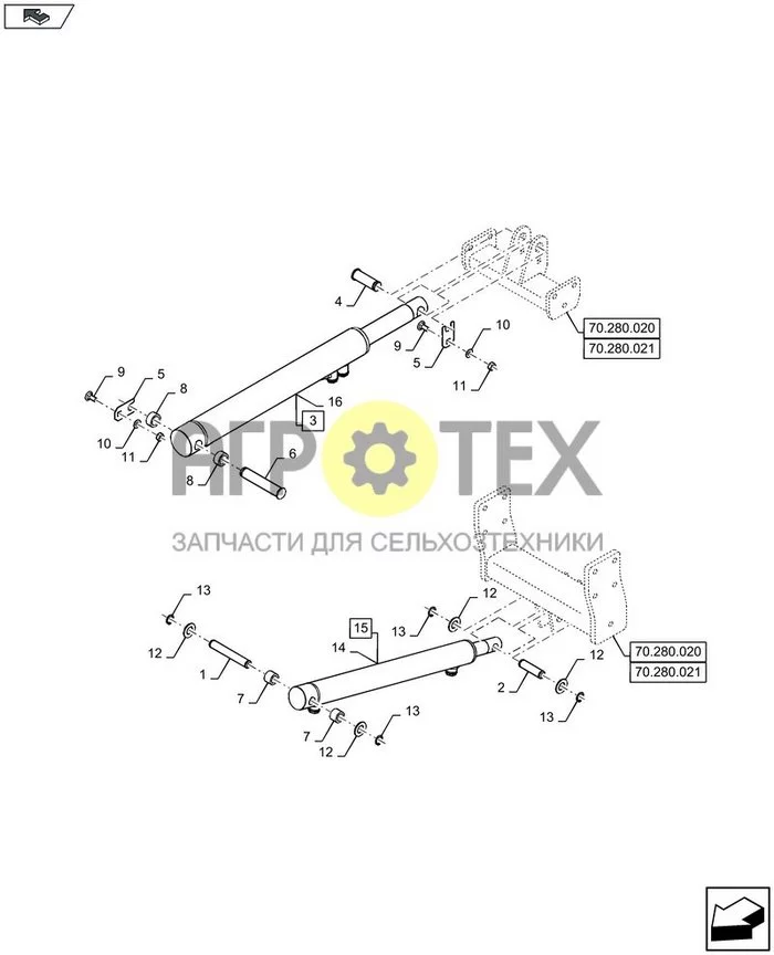 35.570.040 - STANDARD AND PARTIAL BALE EJECTION MECHANISM, CYLINDER ; (Var) 422087005, 422087007, 422087052, 422087072, 422089052, 422089072, 422089082, 422089092, 422212002, 422212012, 422212022, 422212032 ; (Tech Type) LB324P (№10 на схеме)