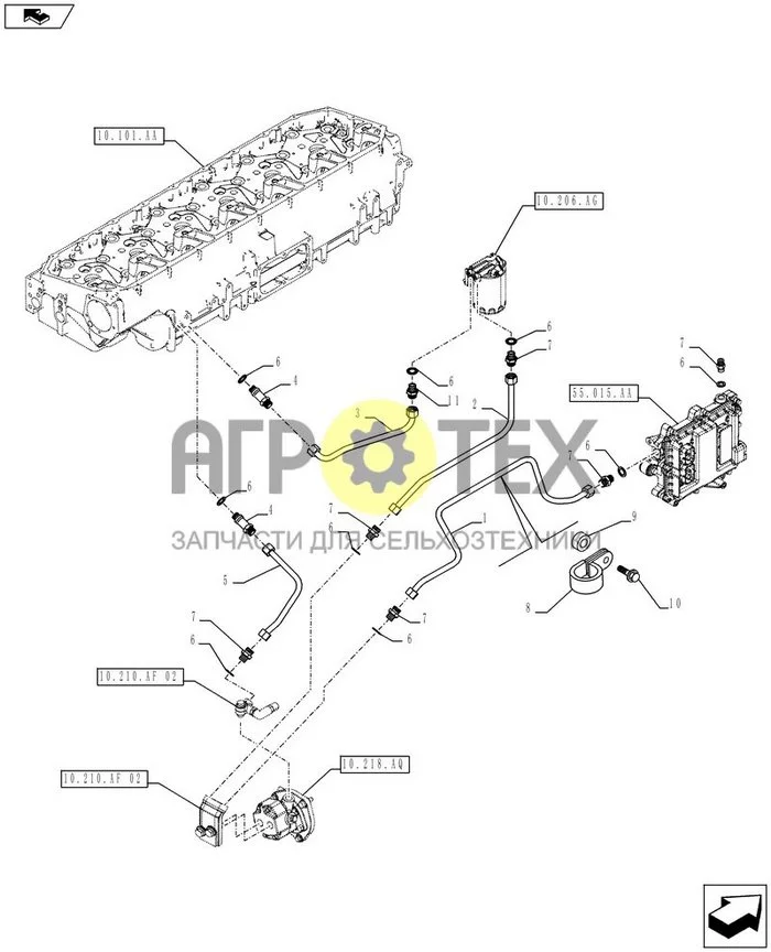 10.210.AF[01] - ТОПЛИВОПРОВОД (№10 на схеме)