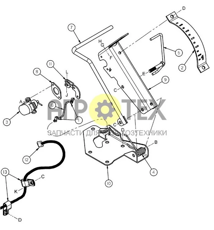 09-45 - НАСАДКА ДЛЯ ПОПЛАВКОВОГО ОПТИМИЗАТОРА - КОМБАЙНЫ NEW HOLLAND CR/CX (№0 на схеме)