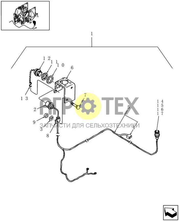 18.25 - MAIN CAB HARNESS KIT (№7 на схеме)