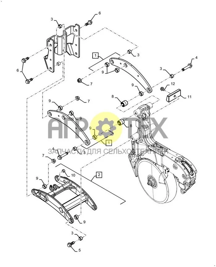 79.105.AH[01] - ROW UNIT LINK, STANDARD ; (Var) P35A08EB, P35B08EB, P35C08EB, P35E08EB, P35G08EB, P45C08EB, P45D08EB, P45E08EB, P45F08EB, P45G08EB, P45H08EB, P55A08EB, P55B08EB, P55C08EB, P55D08EB, P55E08EB, P65A08EB, P65B08EB, P65C08EB, P65C08EC, P65D08E (№7 на схеме)