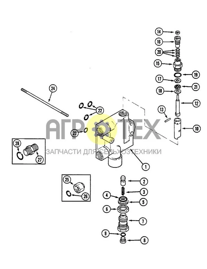 8-087 - HYDRAULIC REMOTE VALVE ASSEMBLY, POWER BEYOND (№2 на схеме)