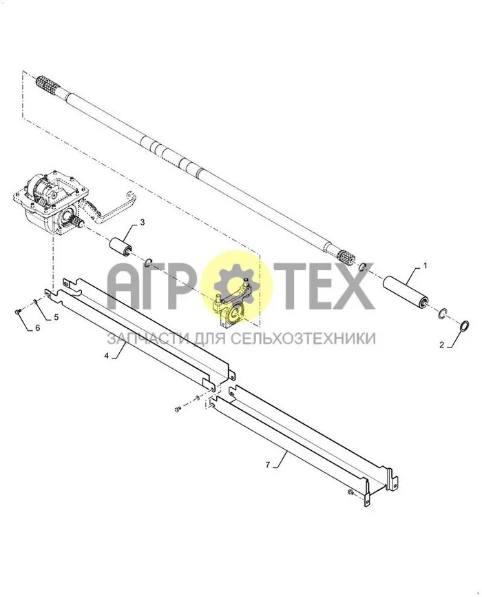 25.310.AE[01] - ТРАНСМИССИЯ ВАЛ, ПЕРЕДН., 4WD (№5 на схеме)