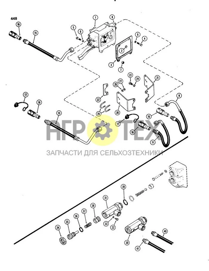 0448[1] - HYDRAULIC CYLINDER SPEED REGULATOR (№27 на схеме)