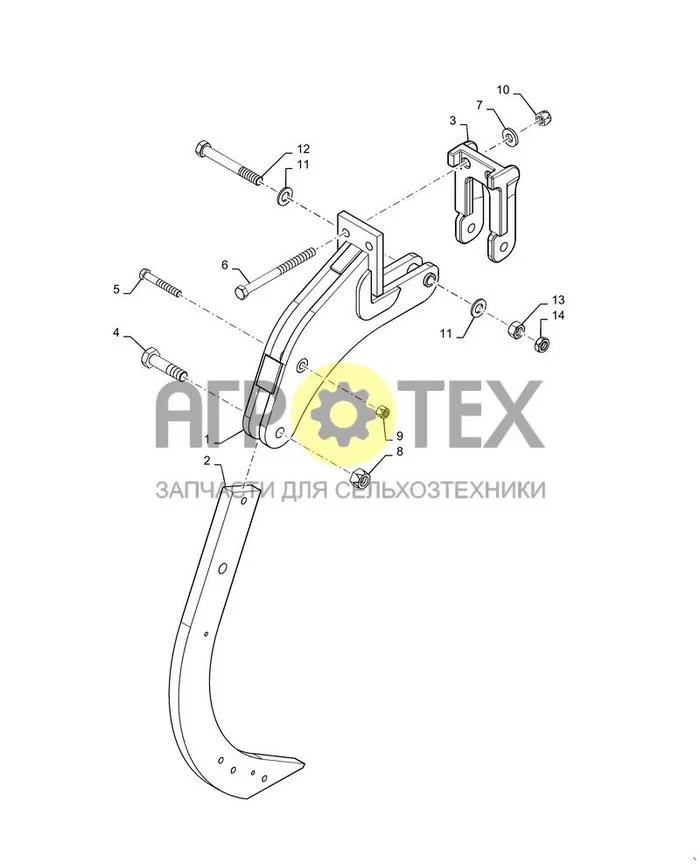 75.200.AA[210] - ХВОСТОВИК, СРЕЗНОЙ БОЛТ ; (Var) S8902SP, S8902SS, S8902SU, S8902SW (№8 на схеме)