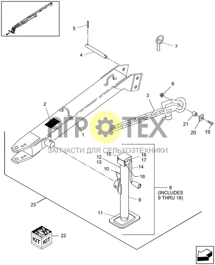 18.06 - NON-TRACTOR TOW BAR (№17 на схеме)