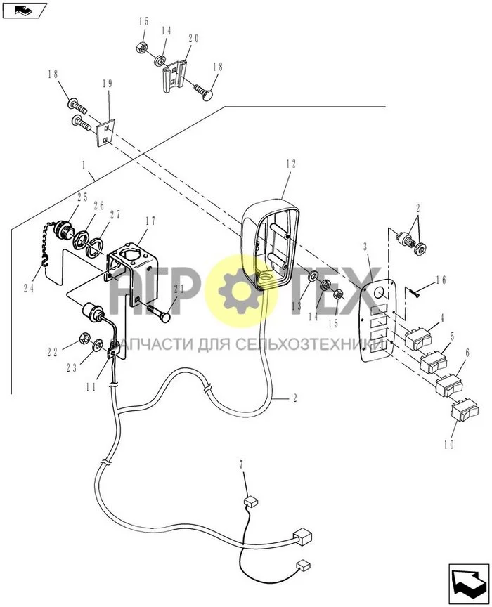 55.100.08 - NET  TWINE CONTROL BOX & WIRE HARNESS (№21 на схеме)