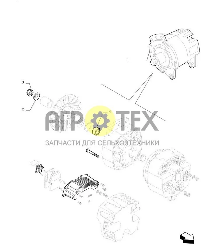 0.40.0/A - ALTERNATOR COMPONENTS (№3 на схеме)