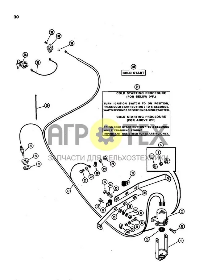 030 - ETHER STARTING KIT, (401B) DIESEL ENGINE, FIELD INSTALLED (№24 на схеме)