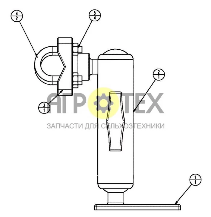 11-076 - MOUNT, COLOR DISPLAY ARM (№5 на схеме)