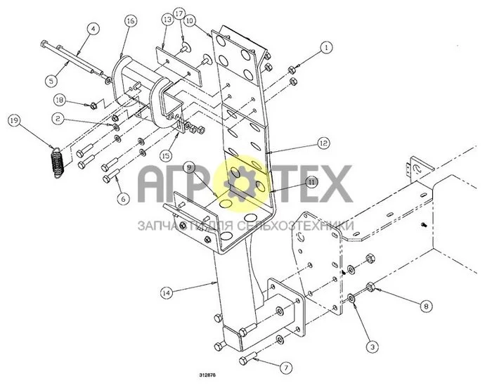 140 - CRADLE ASSEMBLY LH (№7 на схеме)