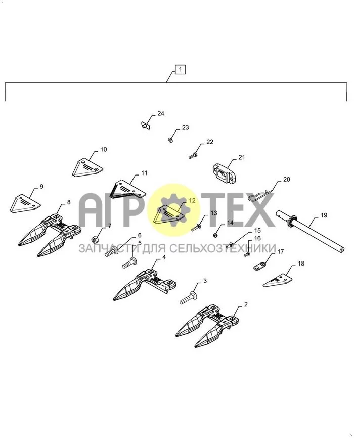 88.058.16 - KIT MAINT. FLEX HEADER SINGLE DRIVE (№22 на схеме)