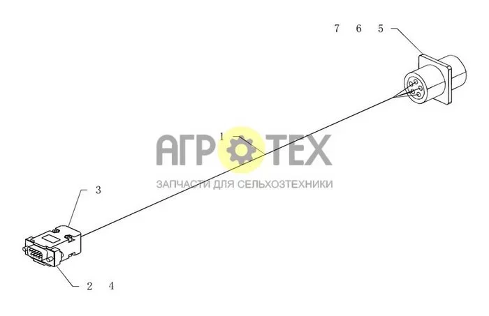 A.50.A[58] - TASK CONTROLLER GPS CABLE (PINS) (№7 на схеме)