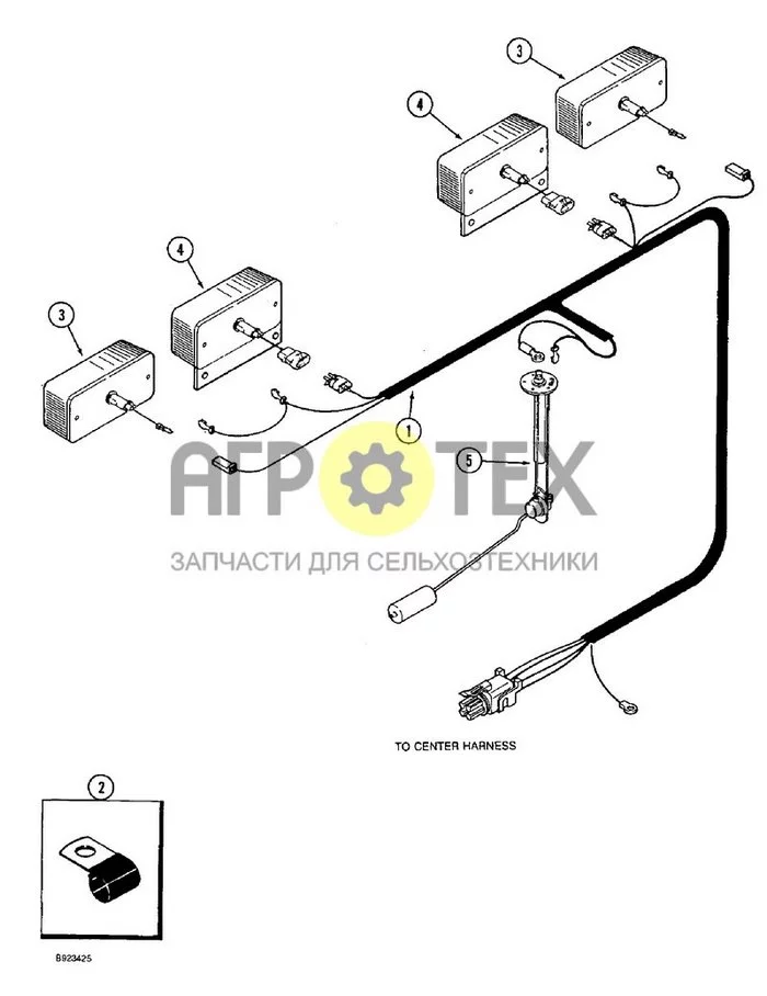 4-20 - ЗАДНИЕ ФОНАРИ И ЖГУТ ПРОВОДОВ ДАТЧИКА УРОВНЯ ТОПЛИВА (№4 на схеме)