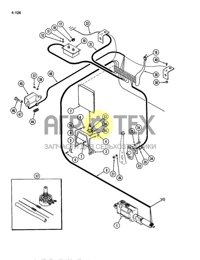 4-126 - ELECTRIC HITCH WIRING (№8 на схеме)