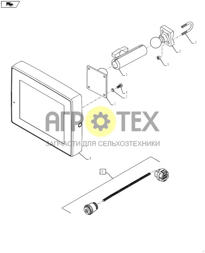 55.440.05[01] - PRO 600 CONTROL DISPLAY, USED BSN YBT031001 (№5 на схеме)