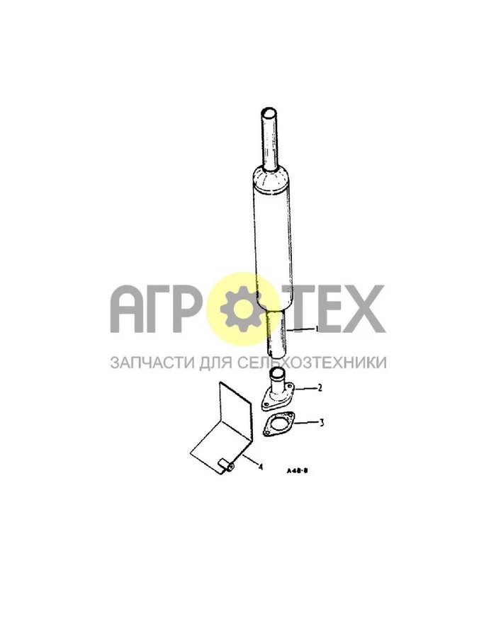 4-06 - ВЫХЛОПНАЯ ТРУБА, НАПРАВЛЕННАЯ ВВЕРХ (№0 на схеме)