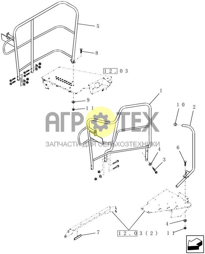 12.04 - DECK RAILING (№9 на схеме)