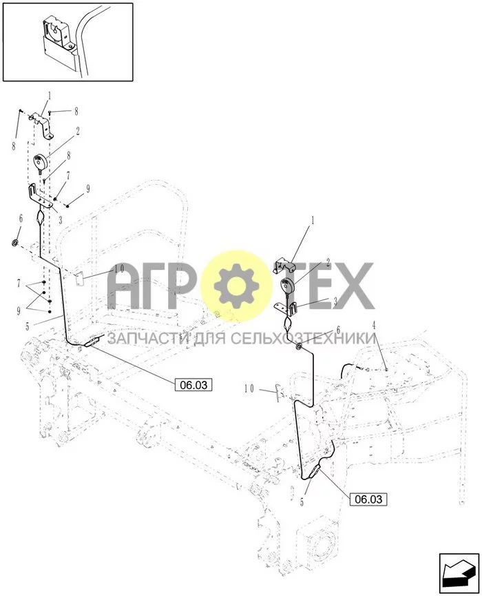 06.02[01.1] - FRONT FRAME ELECTRICAL, PRIOR TO 1/01/06 (№7 на схеме)