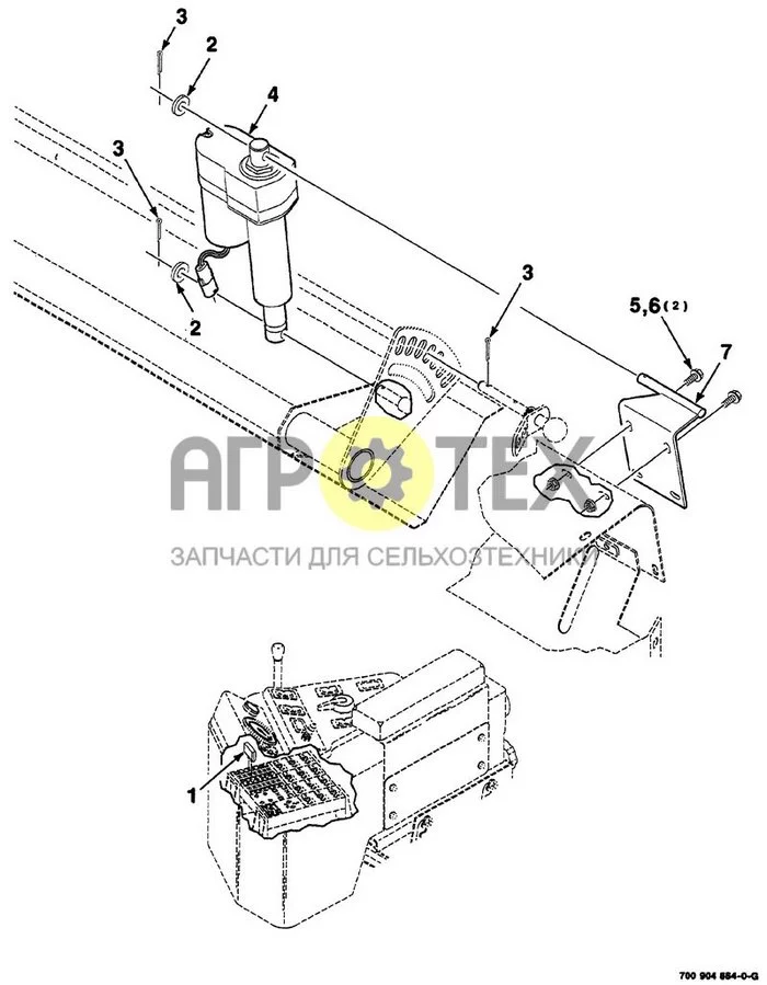 09-004 - ELECTRICAL SWATHBOARD ACTUATOR (№6 на схеме)