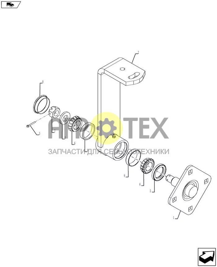 75.200.02 - 18' ARM ASSEMBLY (№3 на схеме)