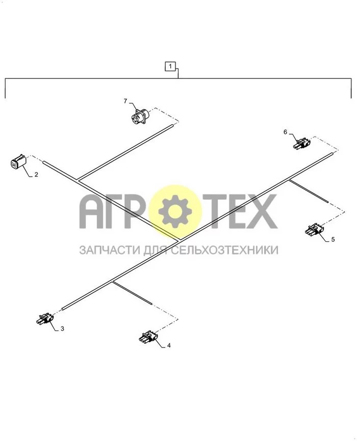 55.404.AC [03] - ЖГУТ ПРОВОДОВ ТРАНСПОРТНОГО ОСВЕЩЕНИЯ ; (Var) 47703616, 5CP25RB, 5CP25RC (№2 на схеме)