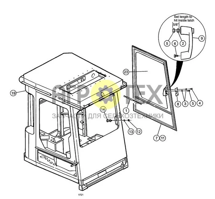 009 - DOOR AND STRIKER ASSEMBLIES (№6 на схеме)