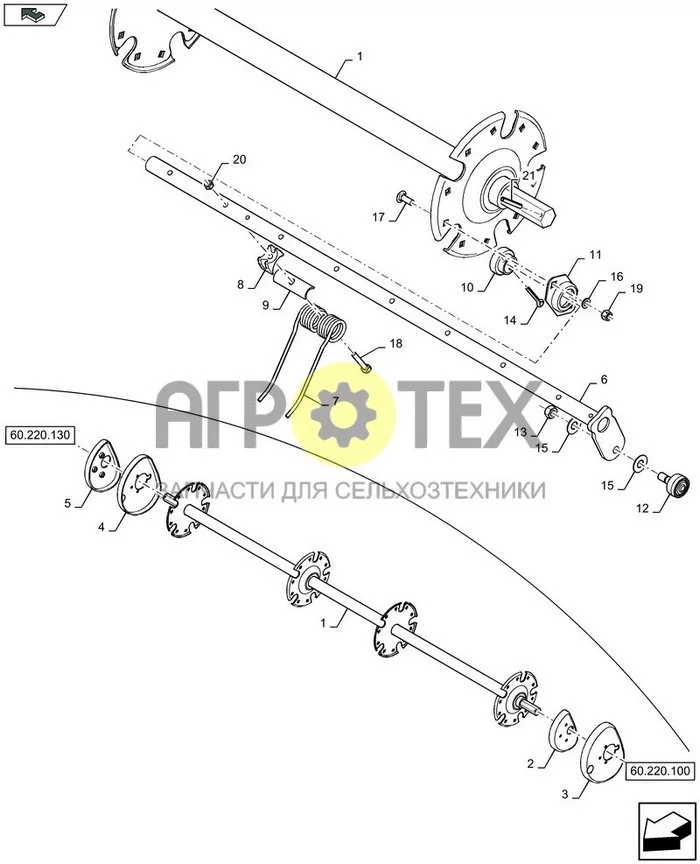 60.220.120 - ПОДБОРЩИК МОТОВИЛО ; (Tech Type) RB545 (№8 на схеме)