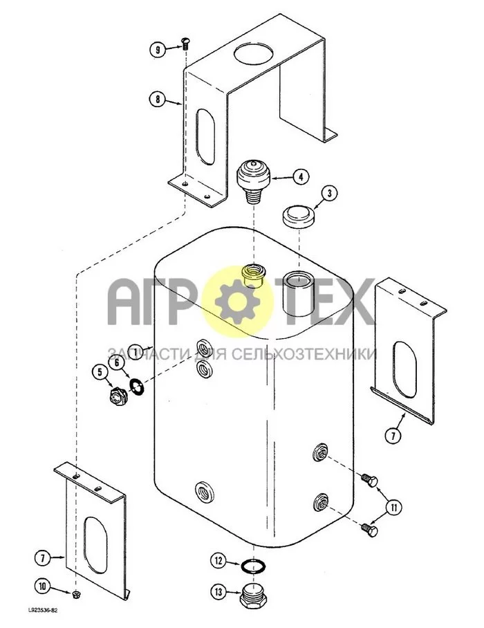8-004 - ГИДРАВЛИЧЕСКИЙ РЕЗЕРВУАР, НОМЕР JJC0096095 И ДАЛЕЕ (№9 на схеме)