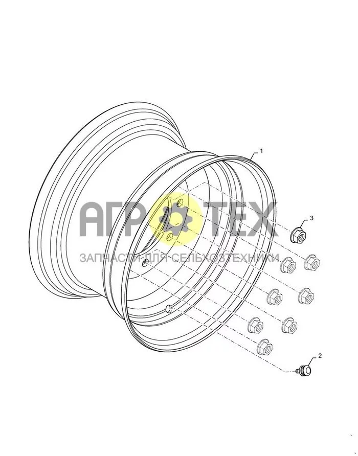 44.511.AG[01] - КОЛЕСО ; (Var) XXW400P01, XXW400R01, XXW400S01, XXW400T01, XXW400U01, XXW400Y01 (№3 на схеме)