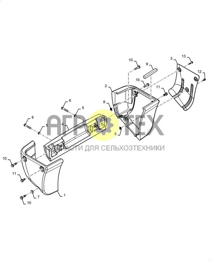 39.140.010 - ПРОТИВОВЕС ; (Var) 509W280B71, XVXW280B11, XVXW280B31 ; (Tech Type) TR270B COMPACT TRACK LOADER - STAGE 5 EU (№6 на схеме)