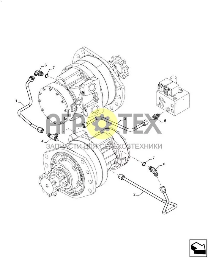 35.353.AE[01] - САНТЕХНИКА 2SPD (SR220,SR250,SV250,SV300) (№7 на схеме)