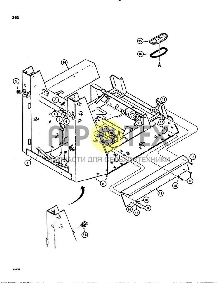 262 - ОСНОВНАЯ РАМА (№12 на схеме)