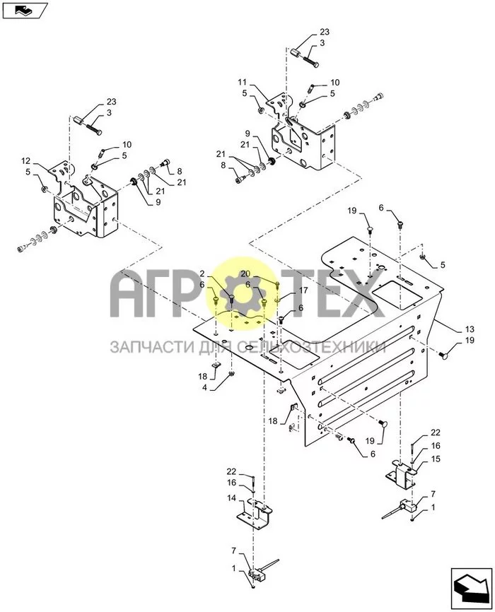 29.200.AI [08] - КРЕПЛЕНИЕ РУЧКИ, РАМКА MD-LG HC (SR200 - TV380) (№17 на схеме)