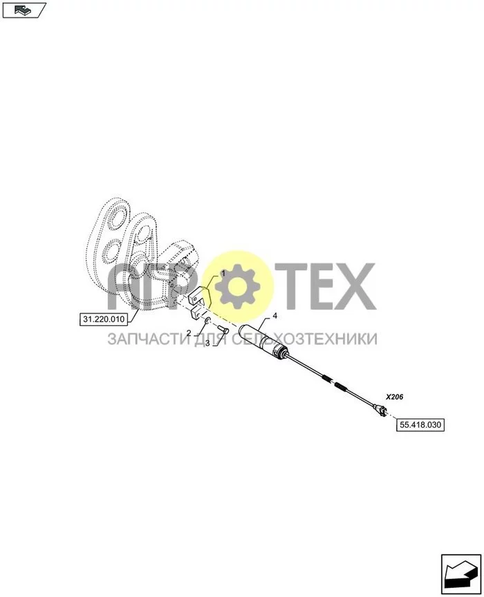 55.418.010 - PLUNGER, LOAD MEASUREMENT SENSOR ; (Var) 422092022, 422092032, 422093022, 422093032, 422094022, 422094032, 422584002, 422584012, 422994002, 422994003, 422994005, 422994006, 422995002, 422995004, 422996002, 422996003, 422996005, 422996006 ; (T (№2 на схеме)