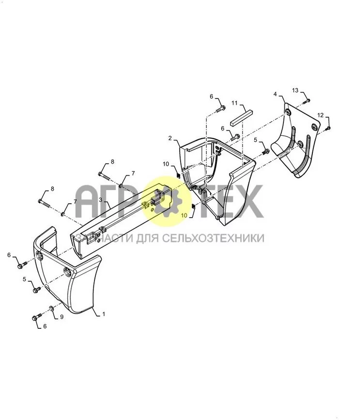 39.140.010 - ПРОТИВОВЕС ; (Var) 510W280B71, XVXW280B21 ; (Tech Type) TR310B COMPACT TRACK LOADER - STAGE 5 EU (№8 на схеме)